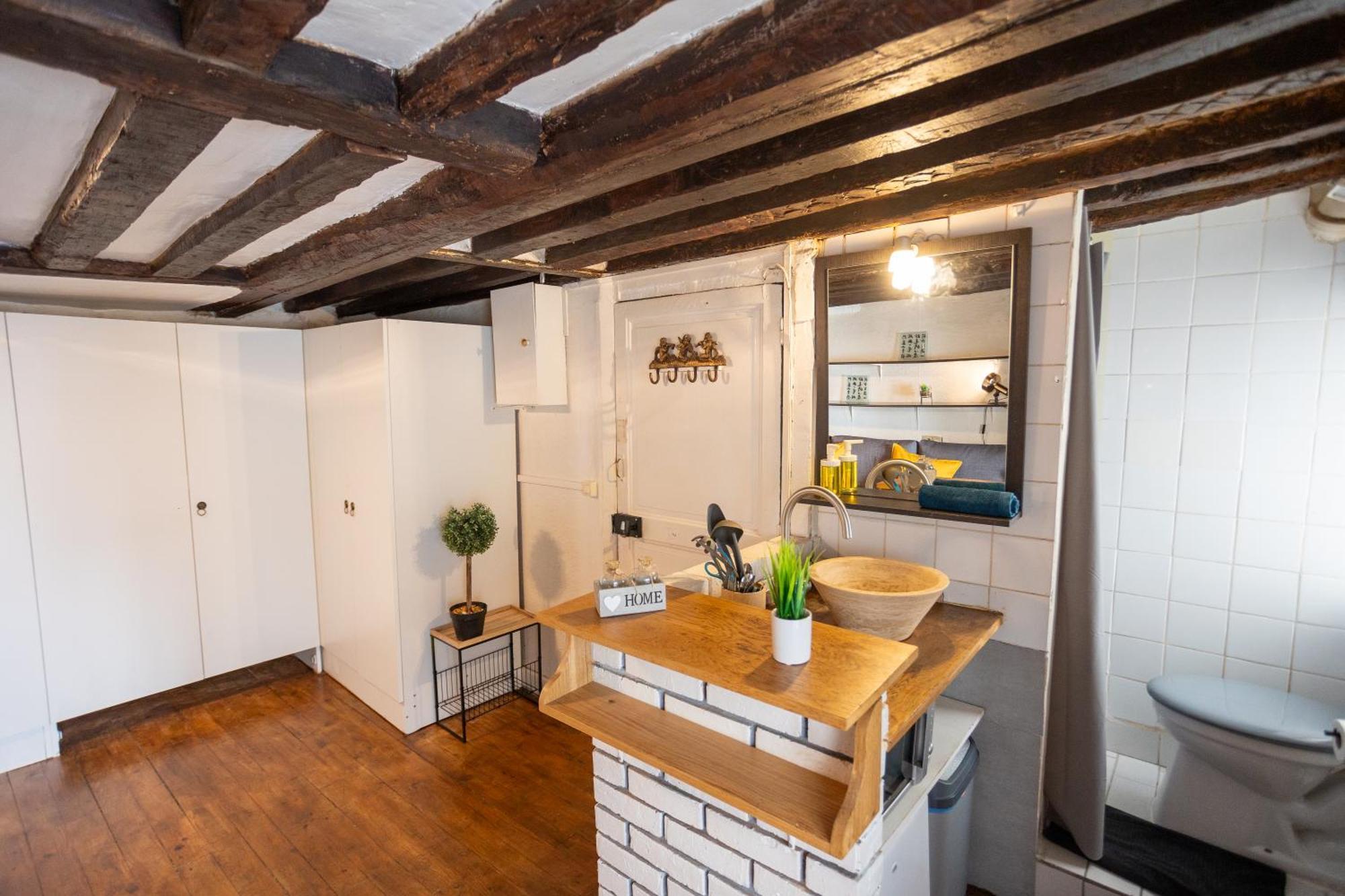 Apartmán Studio Cosy Romantique En Plein Coeur De Paříž Exteriér fotografie